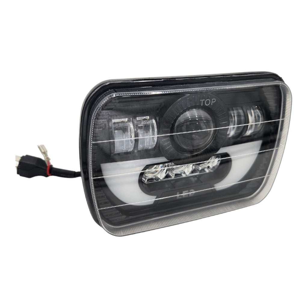 FARO LED RECTANGULAR 7X6 H4 NEGRO EPISTAR LED 70W