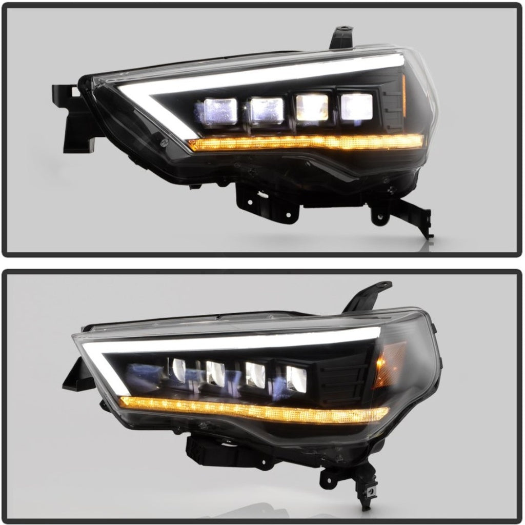 FARO FULL LED NEGRO (LUZ CRUCE SECUENCIAL) SET 4RUNNER 14-23