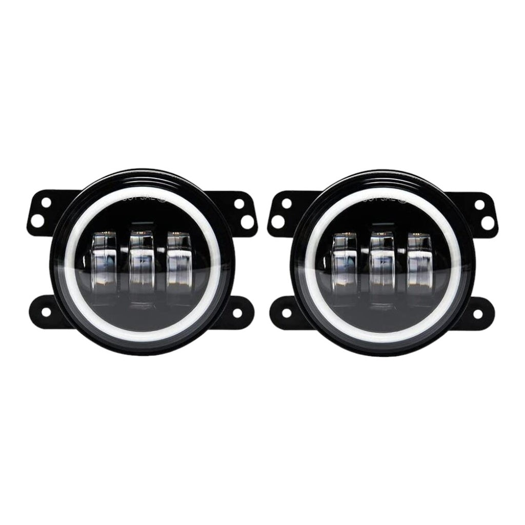 FARO NEBLINA LED 4" OJO DE ANGEL BLANCO/AMBAR 10-30V