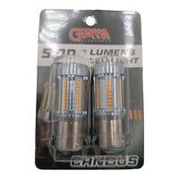 Thumbnail for BOMBILLO 1157 LED LUPA 5000 LUMENS 2 CONT. 12/24V AMBAR