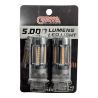 Thumbnail for BOMBILLO 3156 LED LUPA 5000 LUMENS 1 CONT. 12/24V AMBAR