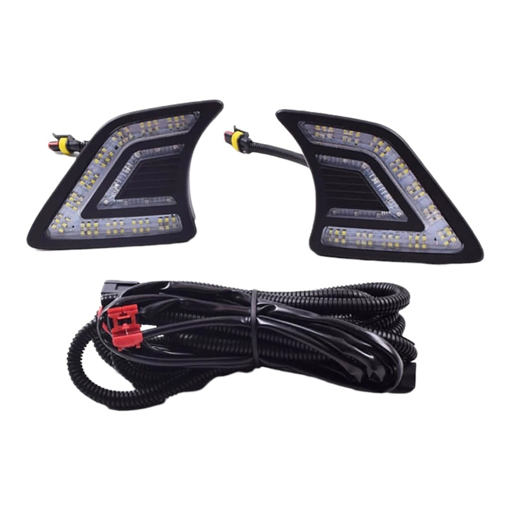 LED DRL BLANCO+AZUL HILUX 12-15