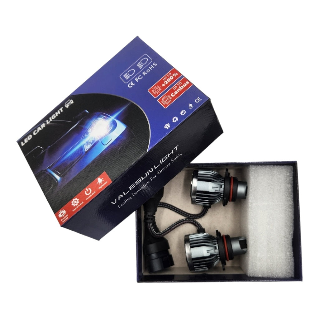 LUCES LED F2S 9006 6000K  80W 8.000 LUMENS
