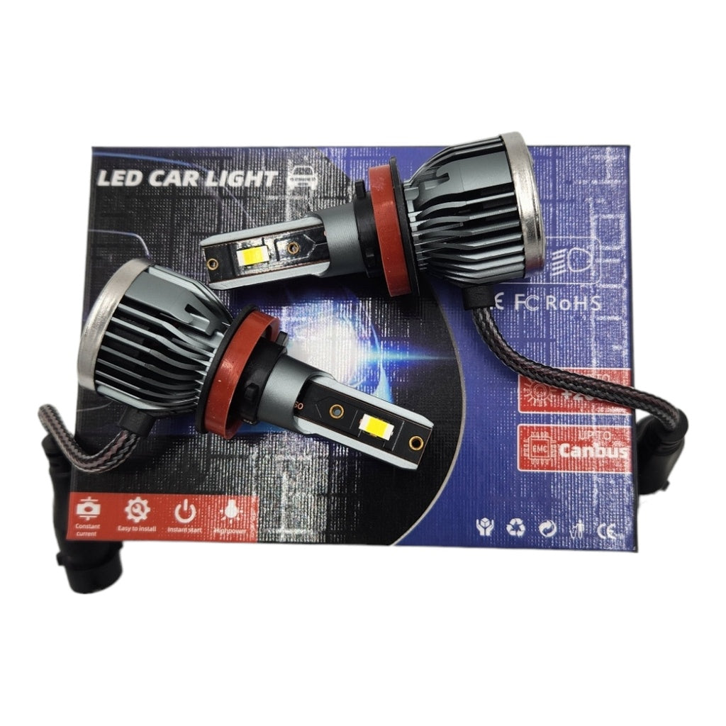 LUCES LED F2S H11/H8/H9 6000K  80W 8.000 LUMENS