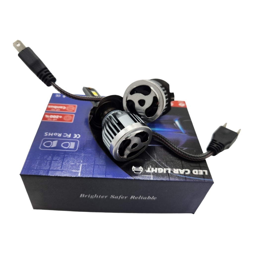 LUCES LED F2S H7 6000K  80W 8.000 LUMENS