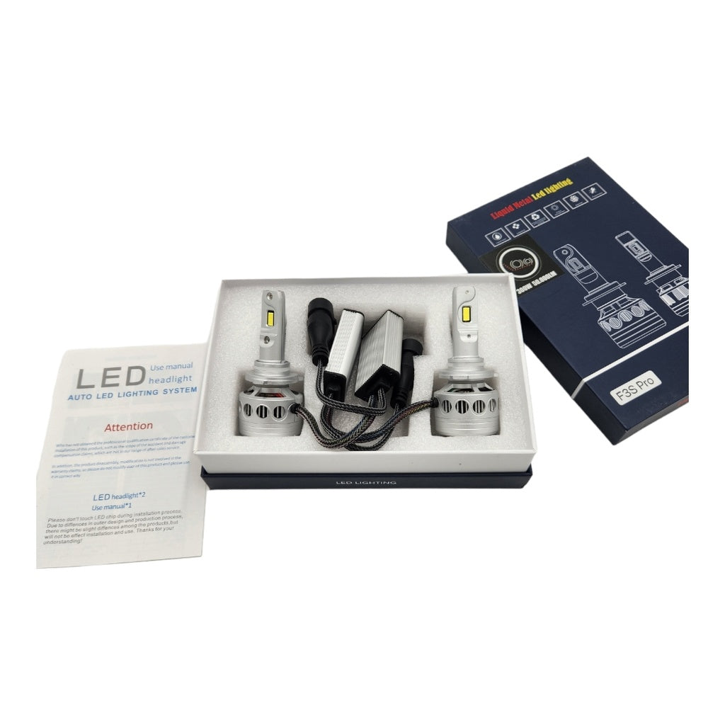 LUCES LED F3S PRO 9006 6000K 300W 50.000 LUMENS