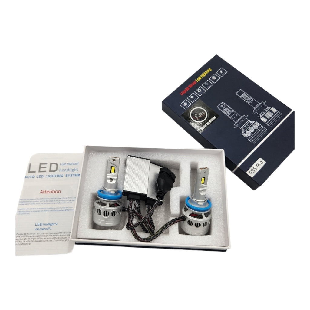 LUCES LED F3S PRO H3 6000K 300W 50.000 LUMENS