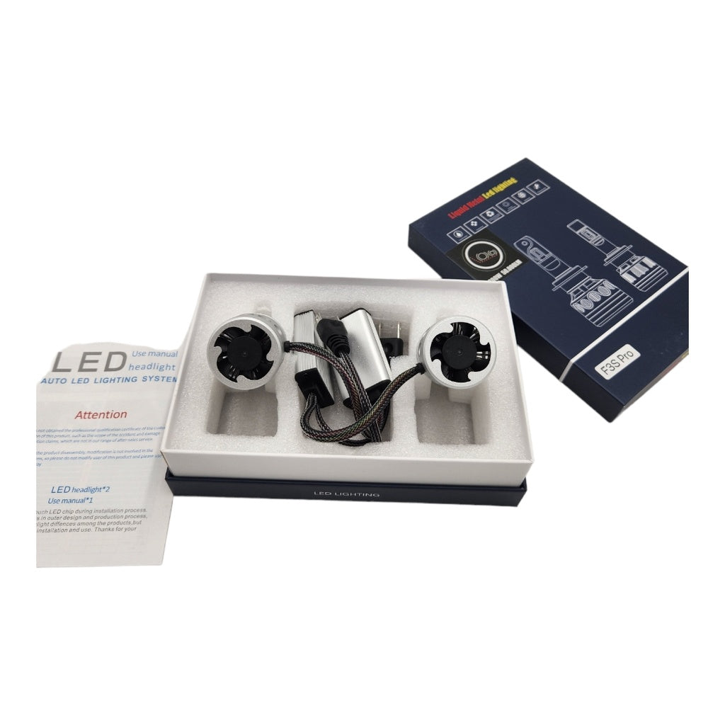 LUCES LED F3S PRO H7 6000K 300W 50.000 LUMENS