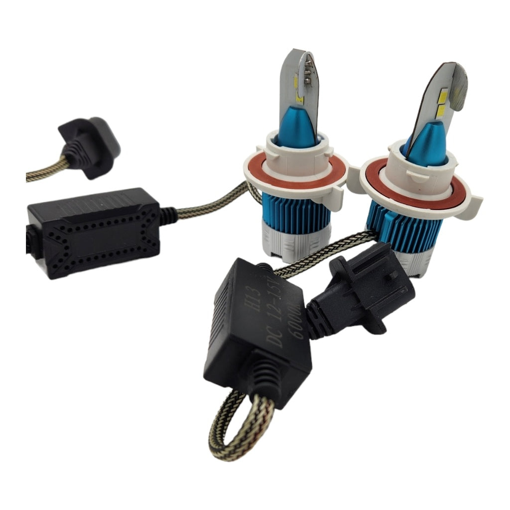 LUCES LED MI2 CHIP CSP H13 6000K 7600 LUMENS