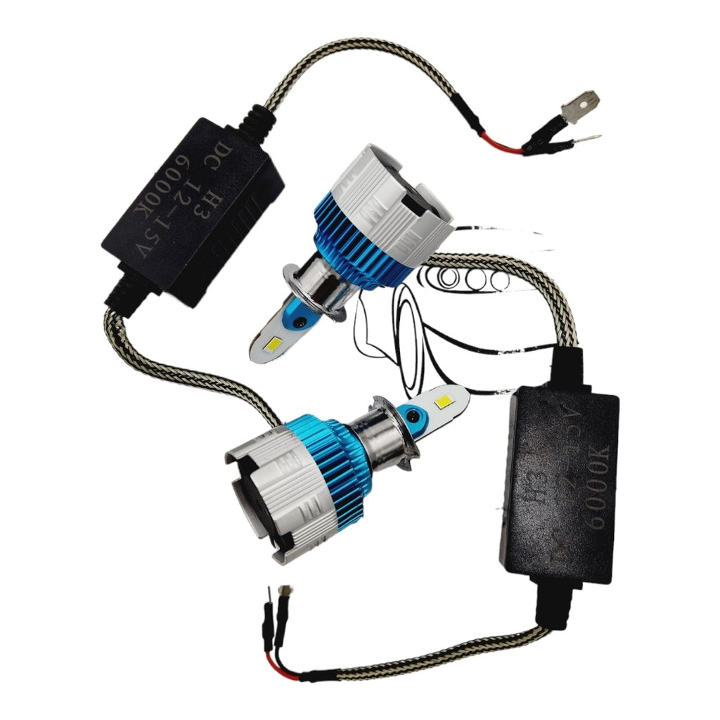 LUCES LED MI2 CHIP CSP H3 6000K 7600 LUMENS