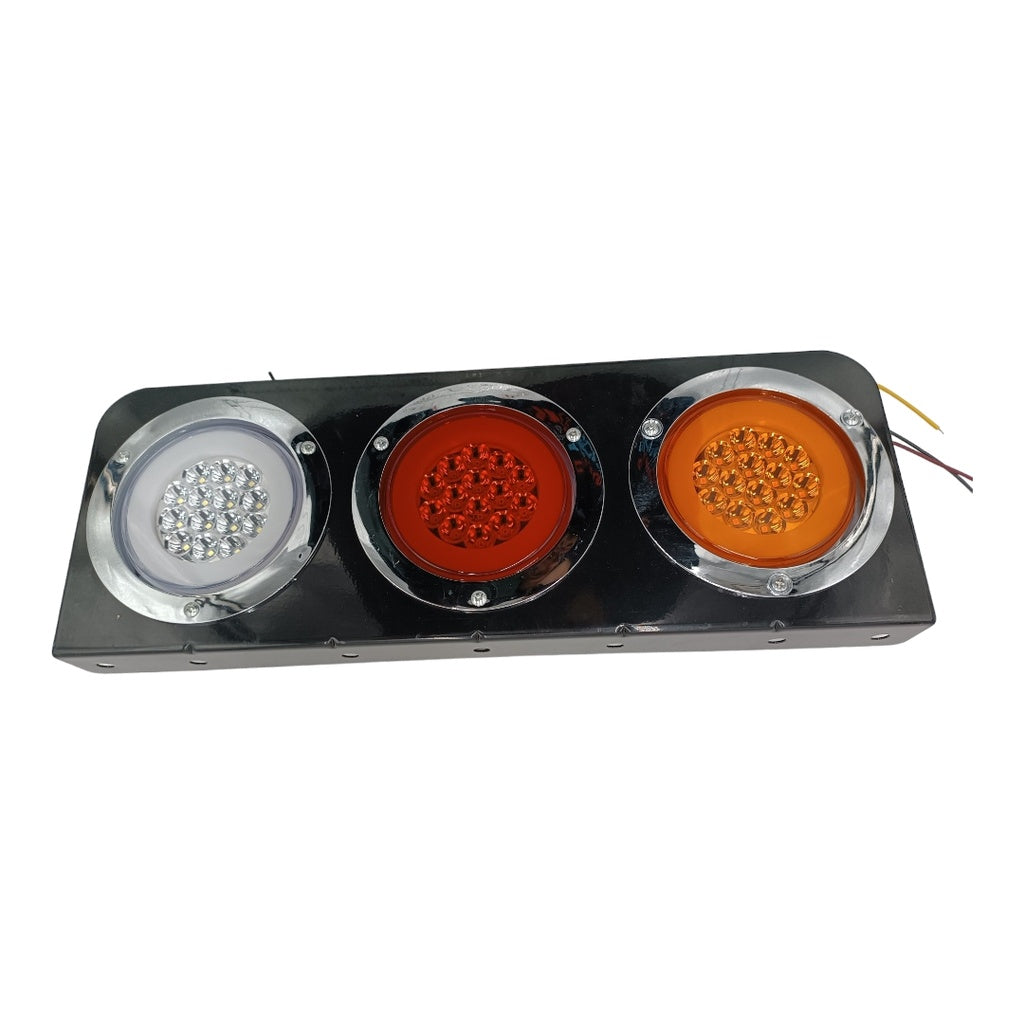 STOP LED CAMION 3 EN 1 BASE METALICA 12V/24V